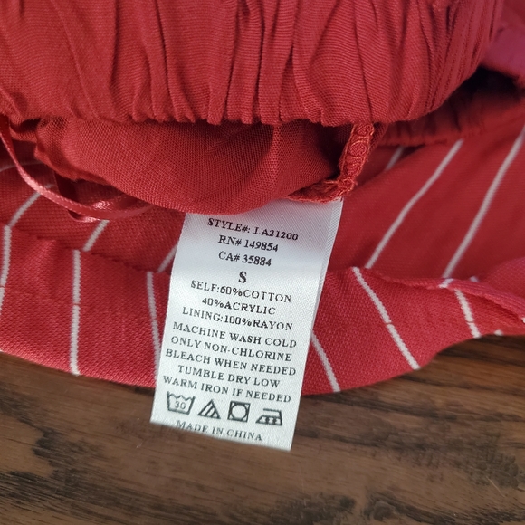 Sage Aurelia Striped Crop Top Small Orange - Picture 8 of 8